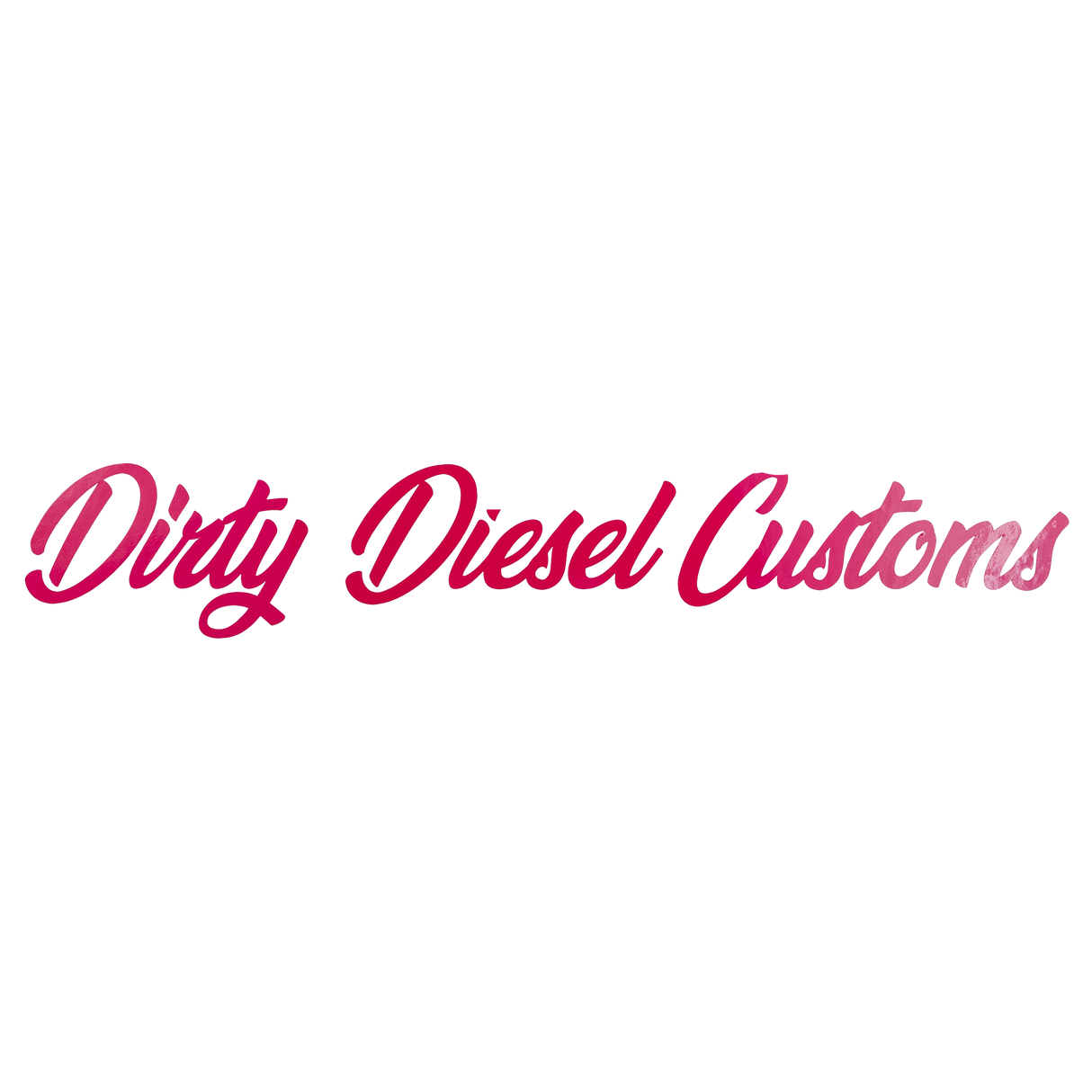 Dirty Diesel Customs Banner Sticker
