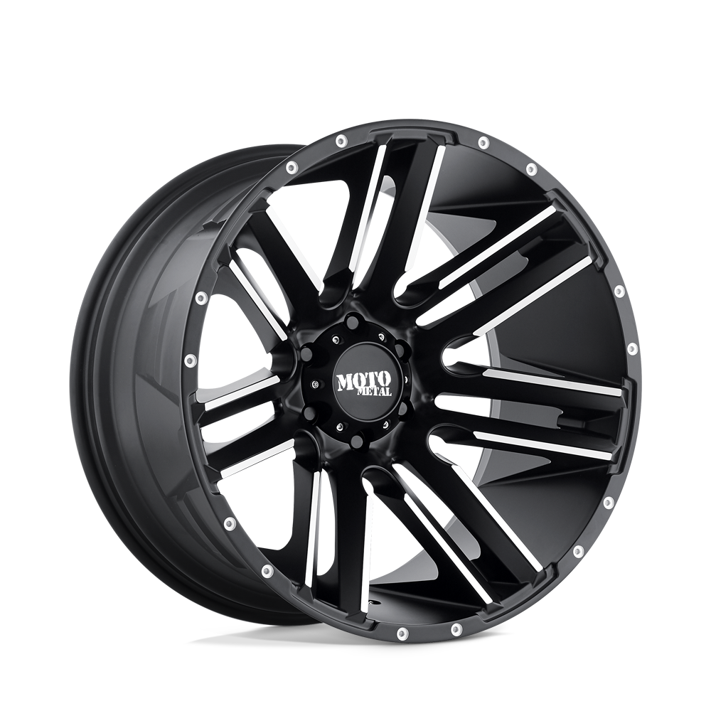 Moto Metal MO978 RAZOR - Satin Black Machined-Wheels-Moto Metal-MO97821050524N-Dirty Diesel Customs