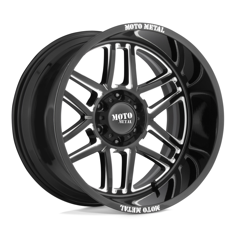 Moto Metal MO992 FOLSOM - Gloss Black Milled-Wheels-Moto Metal-MO99221068318N-Dirty Diesel Customs