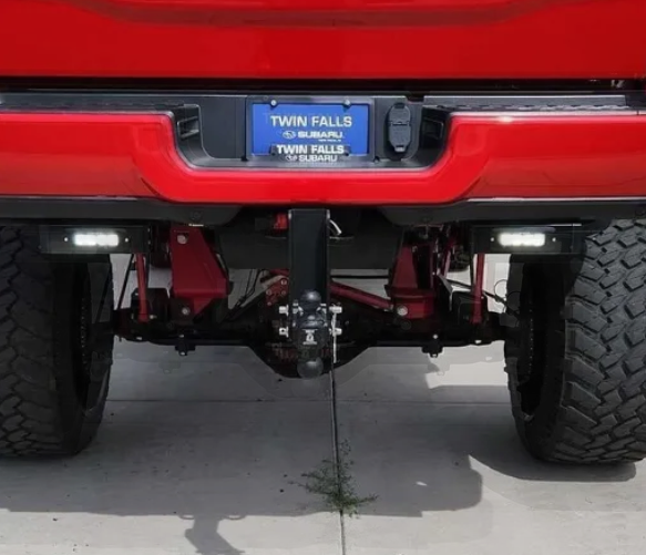 5th Gen RAM 3500 HITCH BARS ™: FLOOD- RIGID SR-Q PRO 6" Midnight Edition - WITH STANDARD ENDCAP
