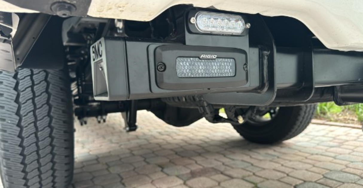 2017-2026 FORD F250-F450 SUPER DUTY HITCH BAR ™ LIGHTING KIT - PAIR: DIFFUSED- RIGID SR-Q PRO 6" Midnight Series W / Ri