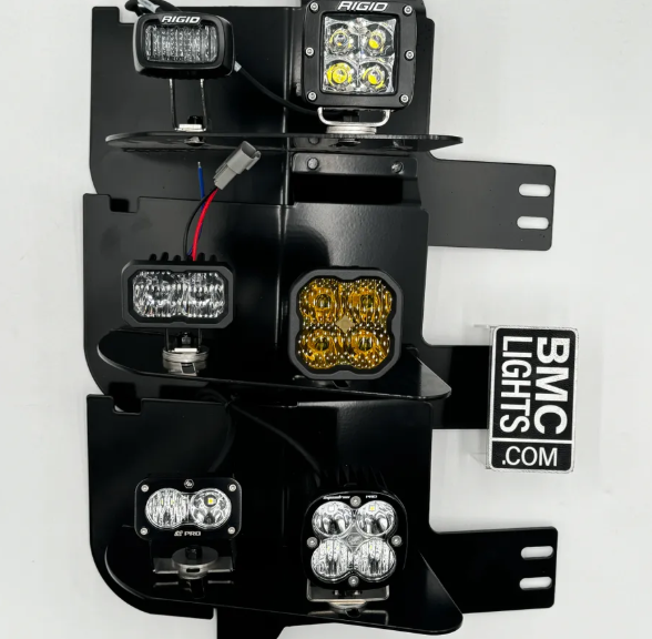 23-2026 Ford F250/F350/F450 Fog Kit No Lights No harness w/ Baja Designs Uprights