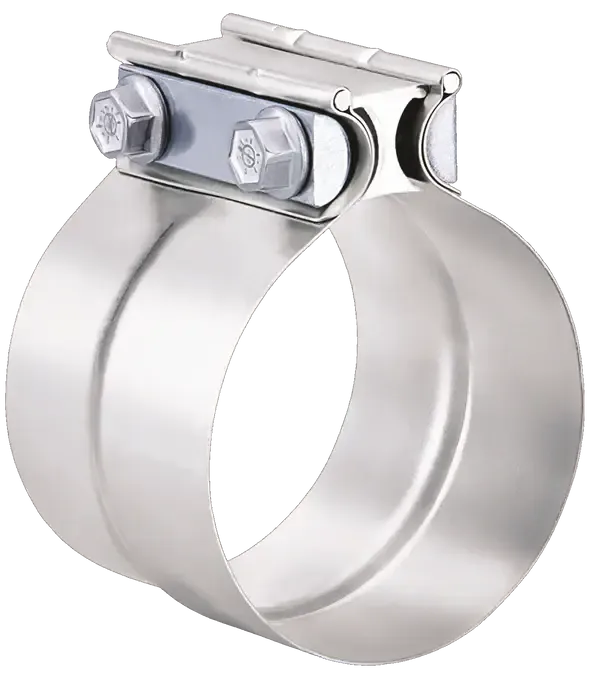 Stainless Steel Lap Joint Exhaust Clamp (LJ400SS/LJ500SS )-Exhaust Clamps-Mel's Manufacturing-Dirty Diesel Customs