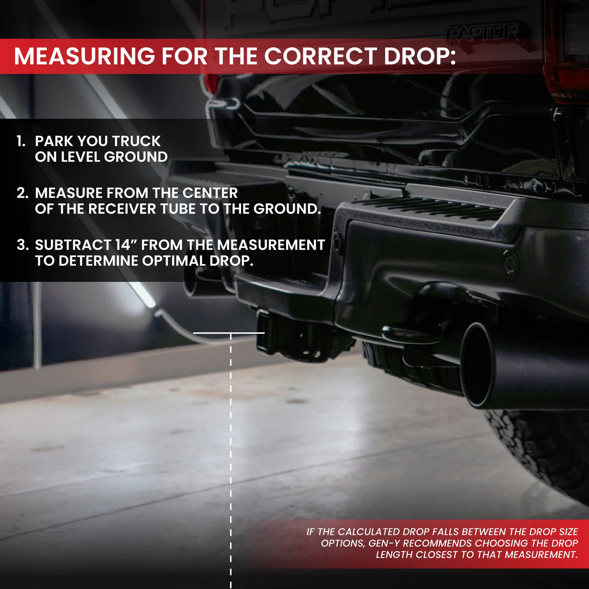 Gen-Y | The Boss Torsion-Flex 10k Drop Hitch | 10" Drop | 2" Shank | Dual Ball Mount (GH-1016)