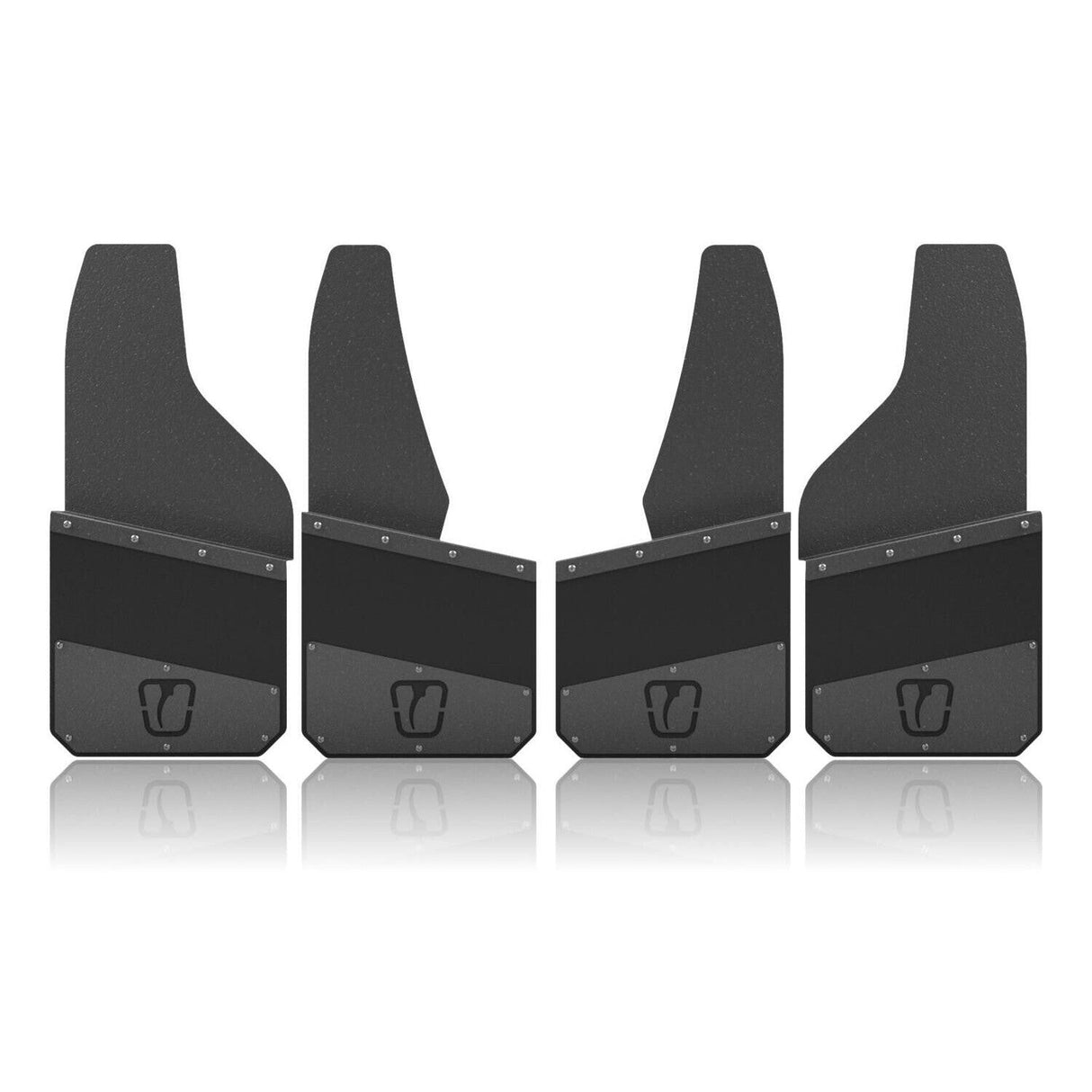 Trigger Industries Standard Height Mud Flaps 12" Black (garage-sale-TI-SH-12-BLK)-Mud Flap-Trigger Industries-Dirty Diesel Customs