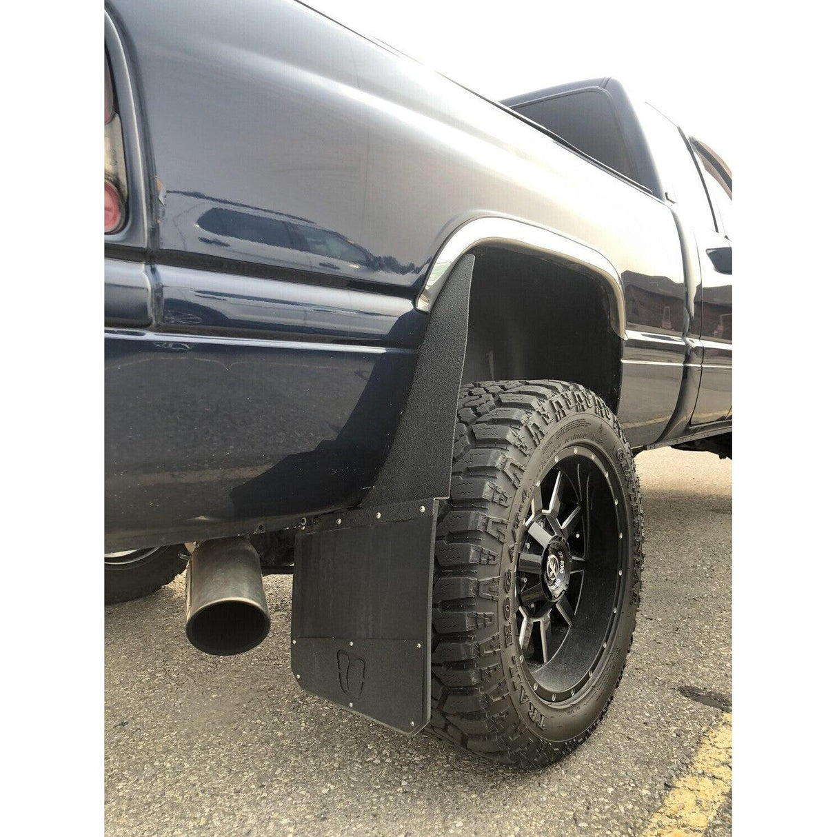 Trigger Industries Standard Height Mud Flaps 12" Black (garage-sale-TI-SH-12-BLK)-Mud Flap-Trigger Industries-Dirty Diesel Customs