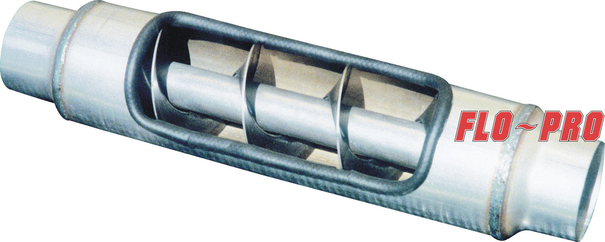 Flo-Pro Twister Muffler continuous spiral dual-path internals