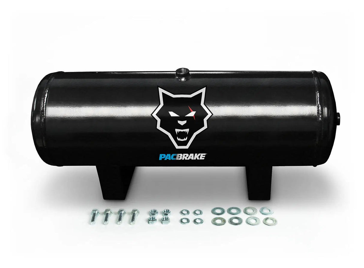 Universal 2 ½ Gallon Carbon Steel Basic Air Tank Kit w/ Hardware (HP10093)-Air Tank-PACBRAKE-Dirty Diesel Customs
