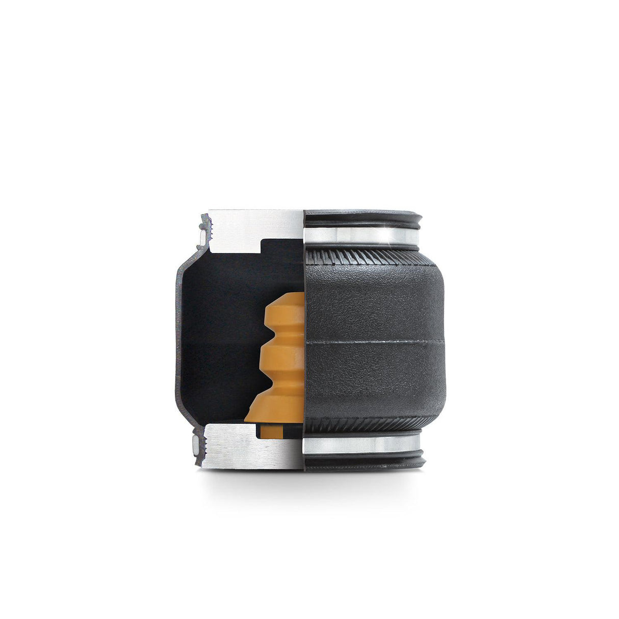 Universal Alpha HD Pro Single Convoluted Replacement Air Spring w/ Jounce Bumper (HP10083J)-Air Bags-PACBRAKE-Dirty Diesel Customs