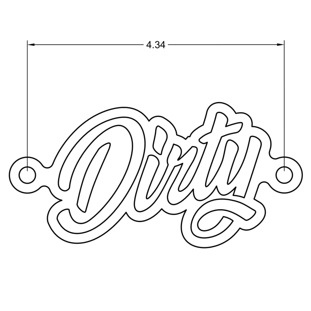 Universal Dirty Badge (DDC-EXT-A161)-Dress Up-Dirty Diesel Customs-DDC-EXT-A161-1183-Dirty Diesel Customs