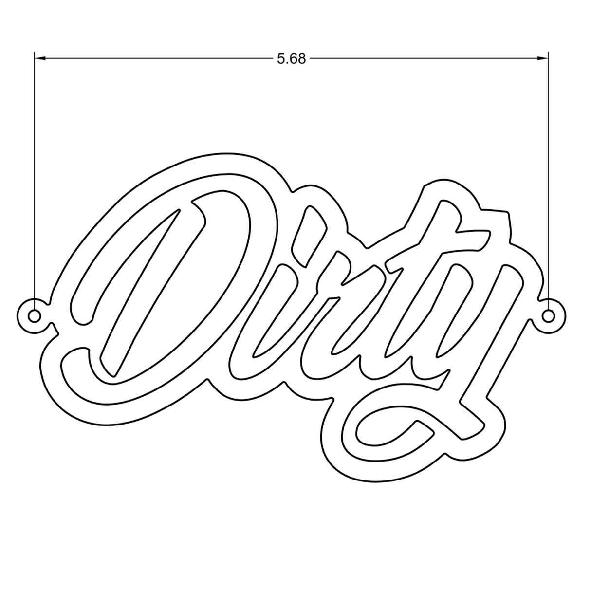 Universal Dirty Badge (DDC-EXT-A161)-Dress Up-Dirty Diesel Customs-DDC-EXT-A161-1184-Dirty Diesel Customs