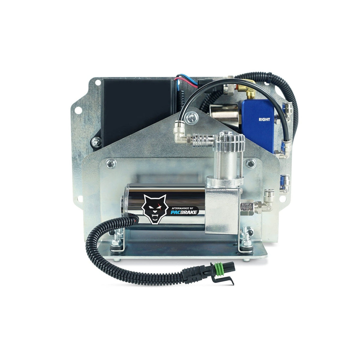 Universal Dual Channel Wireless Air Spring Control Kit w/ SD Compressor-Wireless Air Spring Controller-PACBRAKE-Dirty Diesel Customs