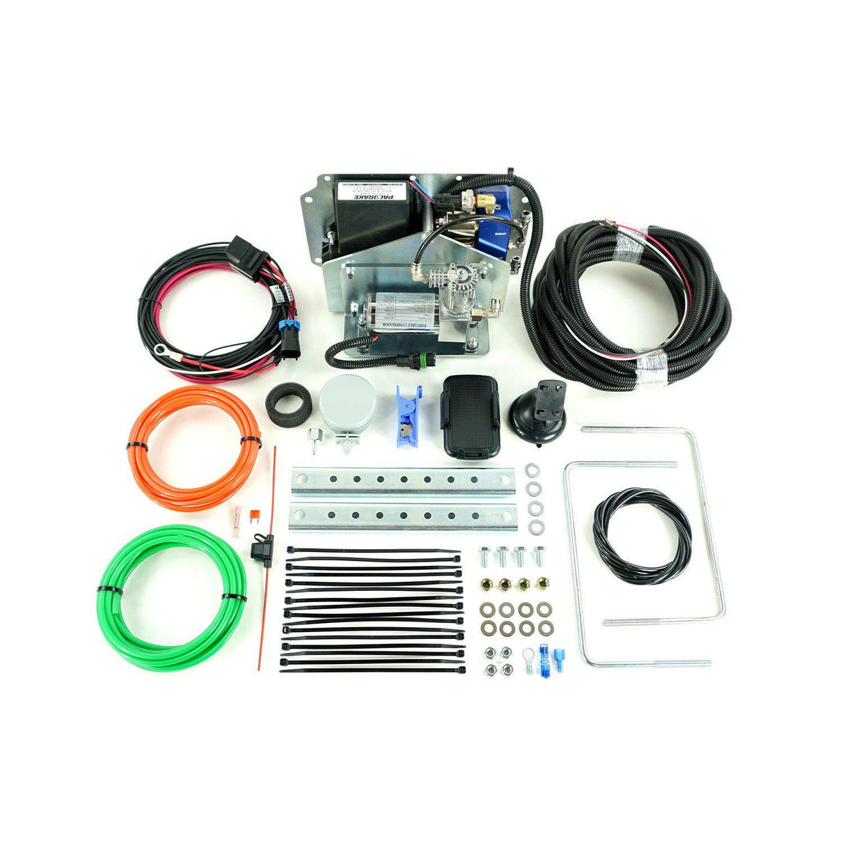 Universal Dual Channel Wireless Air Spring Control Kit w/ SD Compressor-Wireless Air Spring Controller-PACBRAKE-HP20649-QM-Dirty Diesel Customs