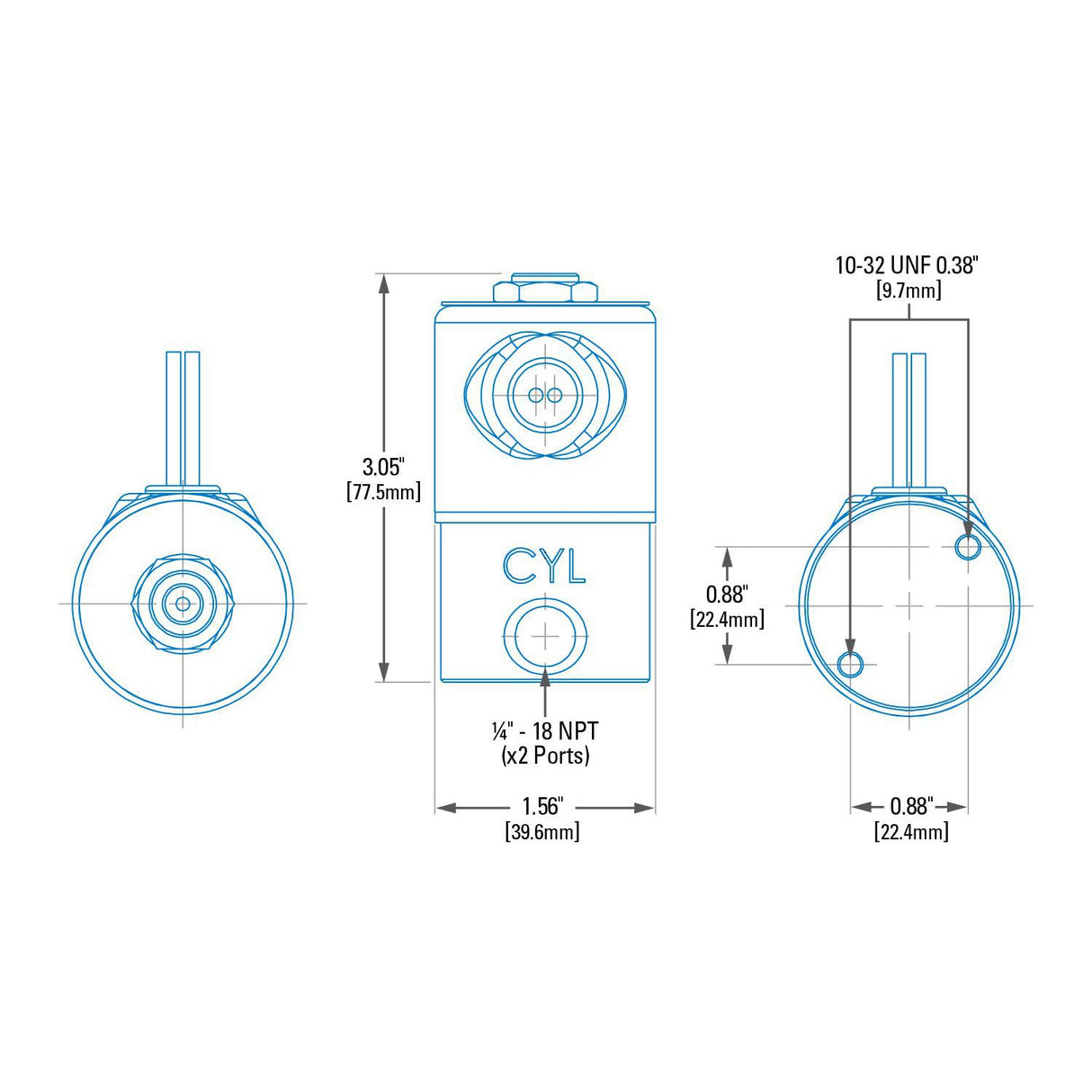 Universal HD Exhaust Brake Solenoid (C10611)-Exhaust Brake Accessory-PACBRAKE-Dirty Diesel Customs