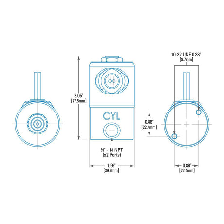 Universal HD Exhaust Brake Solenoid (C10611)-Exhaust Brake Accessory-PACBRAKE-Dirty Diesel Customs