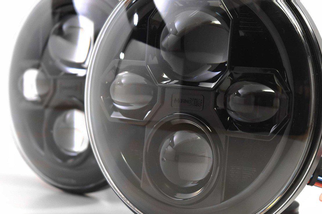 Universal Individual Round Black Sealed Bi-LED 2.0 7" (LF271)-LED Bulb-Morimoto-Dirty Diesel Customs