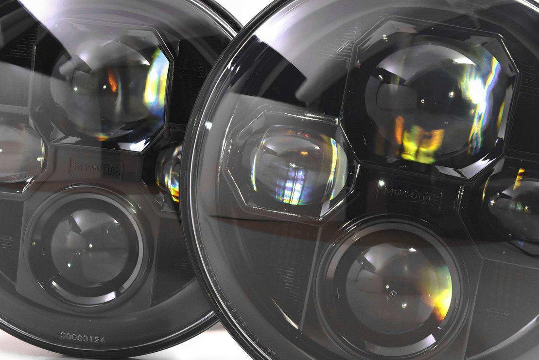 Universal Individual Round Black Sealed Bi-LED 2.0 7" (LF271)-LED Bulb-Morimoto-Dirty Diesel Customs