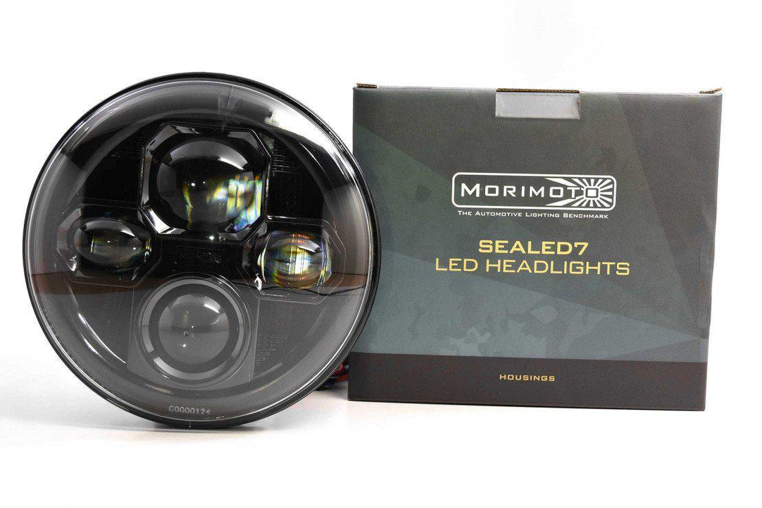 Universal Individual Round Black Sealed Bi-LED 2.0 7" (LF271)-LED Bulb-Morimoto-Dirty Diesel Customs