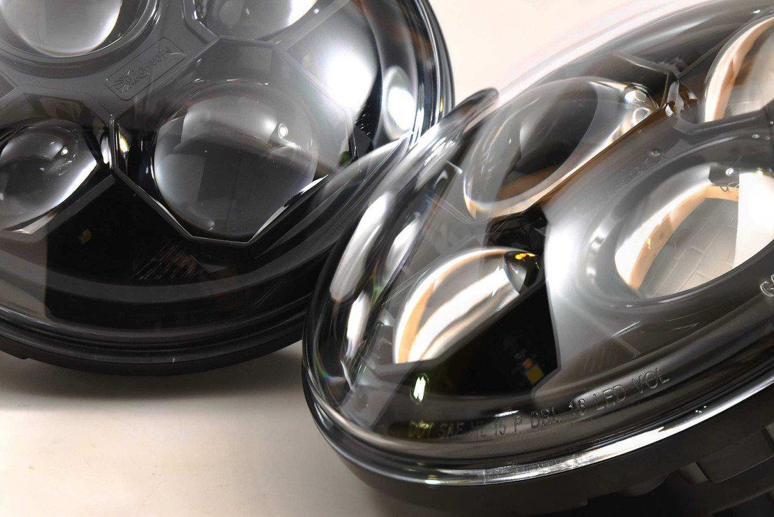 Universal Individual Round Black Sealed Bi-LED 2.0 7" (LF271)-LED Bulb-Morimoto-Dirty Diesel Customs