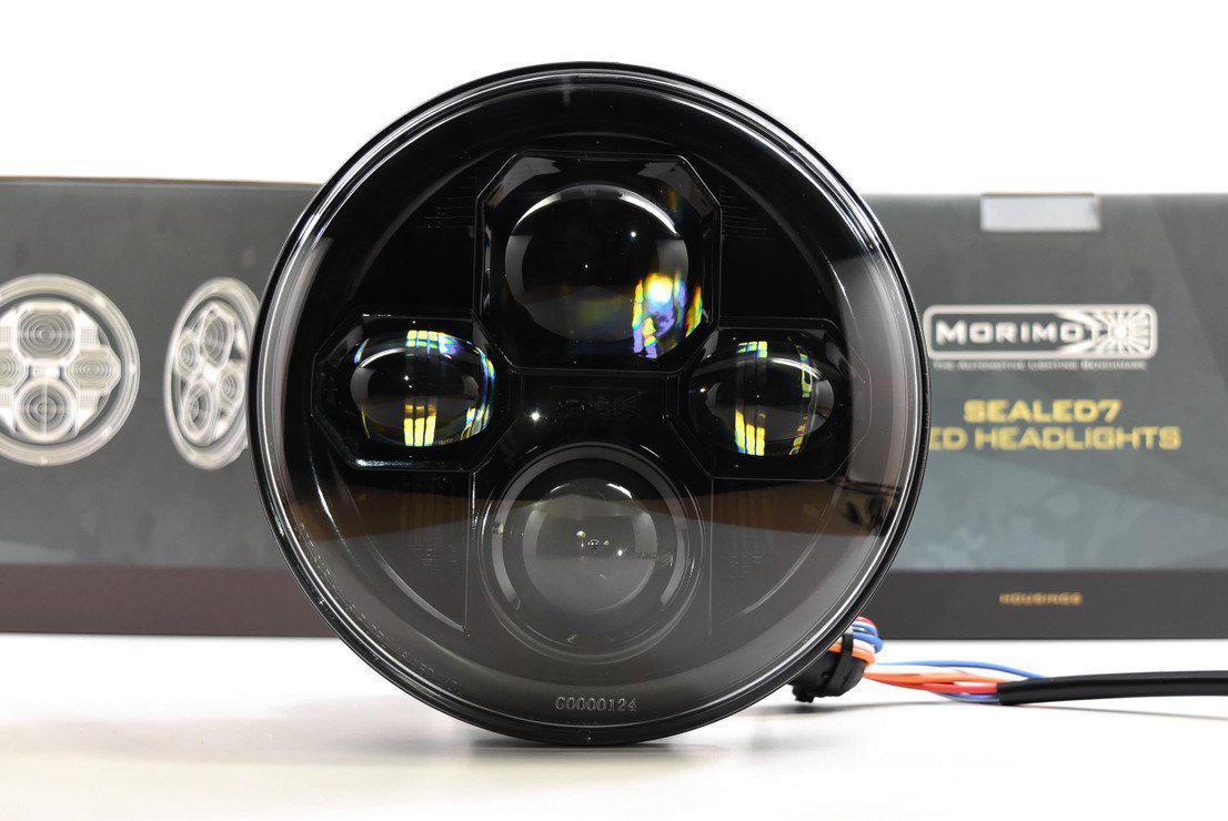Universal Individual Round Black Sealed Bi-LED 2.0 7" (LF271)-LED Bulb-Morimoto-Dirty Diesel Customs