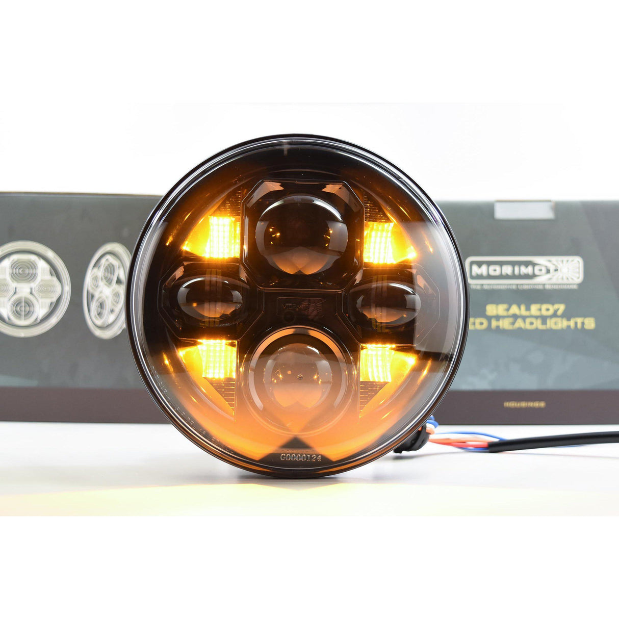 Universal Individual Round Black Sealed Bi-LED 2.0 7" (LF271)-LED Bulb-Morimoto-Dirty Diesel Customs