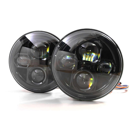 Universal Individual Round Black Sealed Bi-LED 2.0 7" (LF271)-LED Bulb-Morimoto-Dirty Diesel Customs