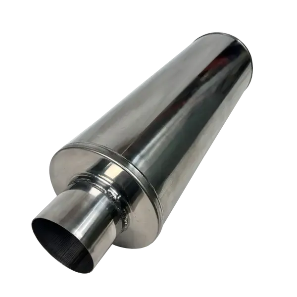 Universal Stainless 8" Round Fiberglass Packed Muffler (7185 / 7195 / 7186 / 7196 / M12772 / M12773)-Muffler-Mel's Manufacturing-Dirty Diesel Customs