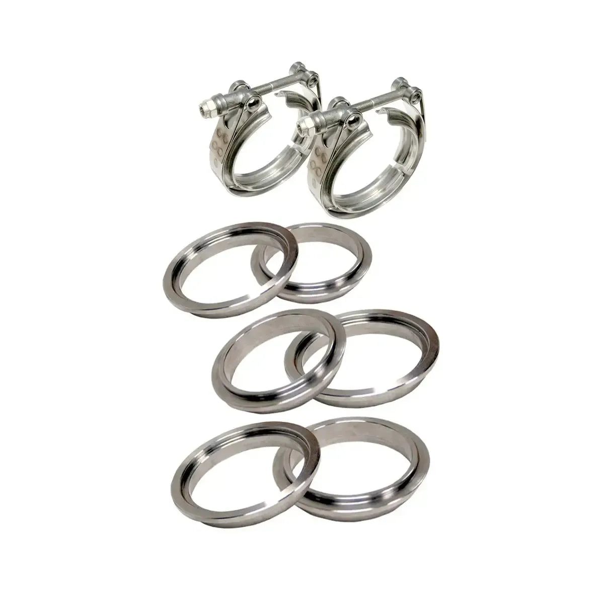 Universal Standard 304 SS V-Band - 8 Piece Set (2C 3M 3F)-V Band Clamp-PPE-517340008-Dirty Diesel Customs