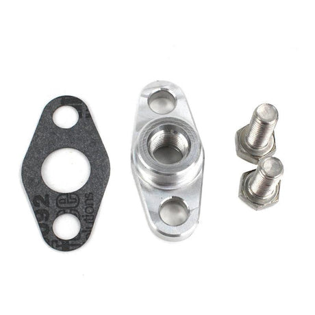 Universal T3/T4 Oil Inlet Flange (T34OILIN)-Flange-Industrial Injection-Dirty Diesel Customs