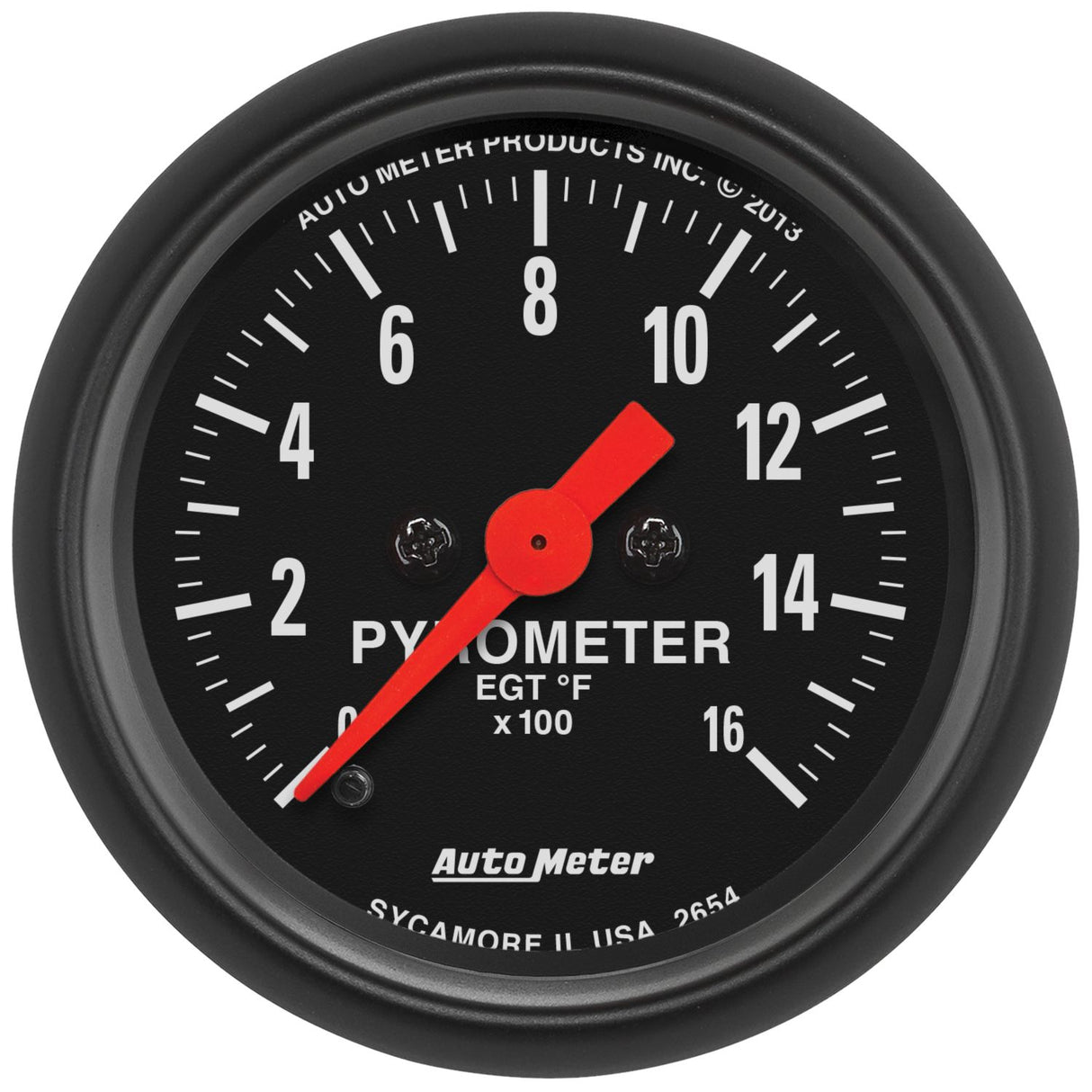 Universal Z-Series 2-1/16" 0-1600 °F Stepper Motor Pyrometer Gauge (2654)-Pyrometer-Autometer-Dirty Diesel Customs