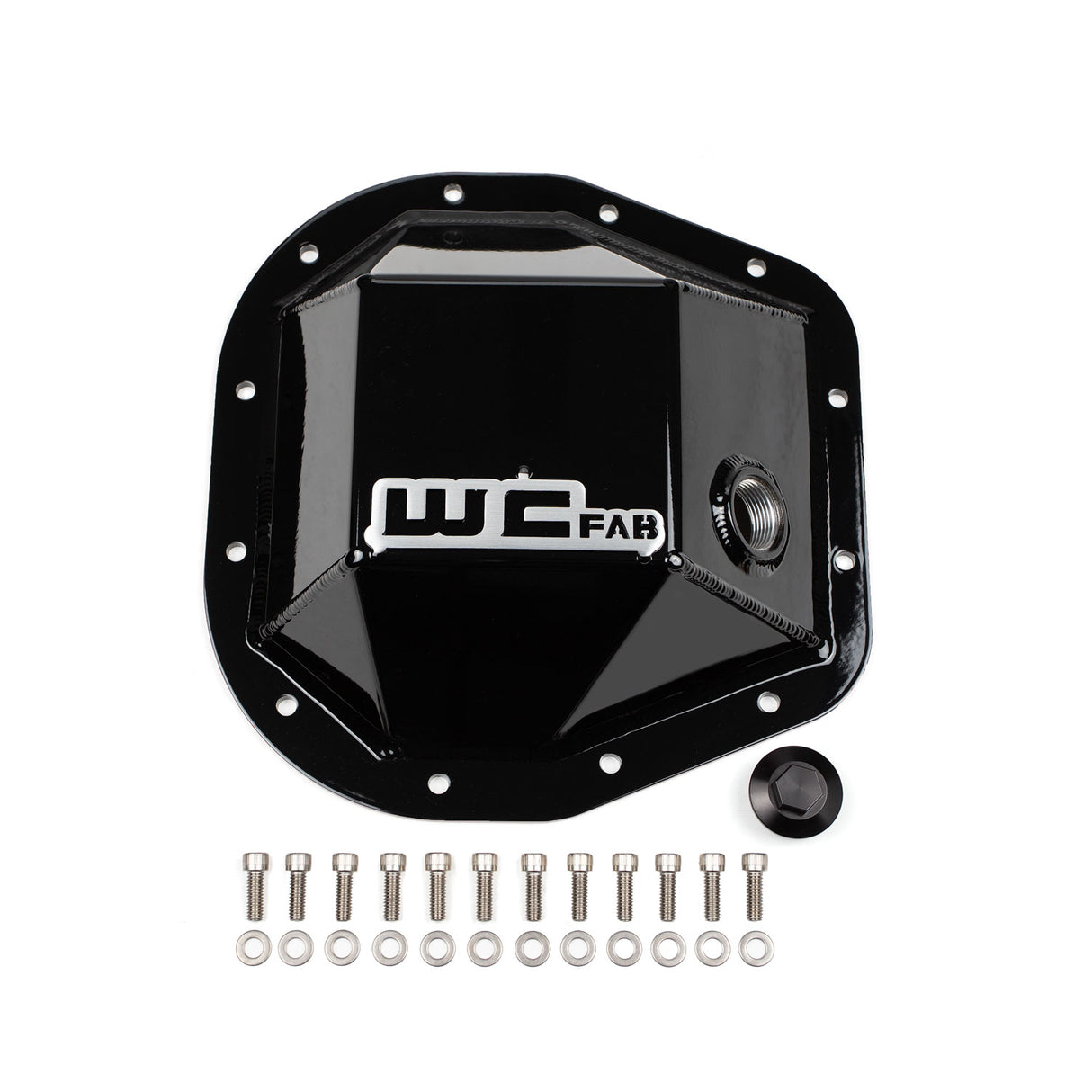 1999-2024 Powerstroke Ford Sterling 10.5" 12 Bolt Rear Differential Cover - Wehrli Custom Fabrication