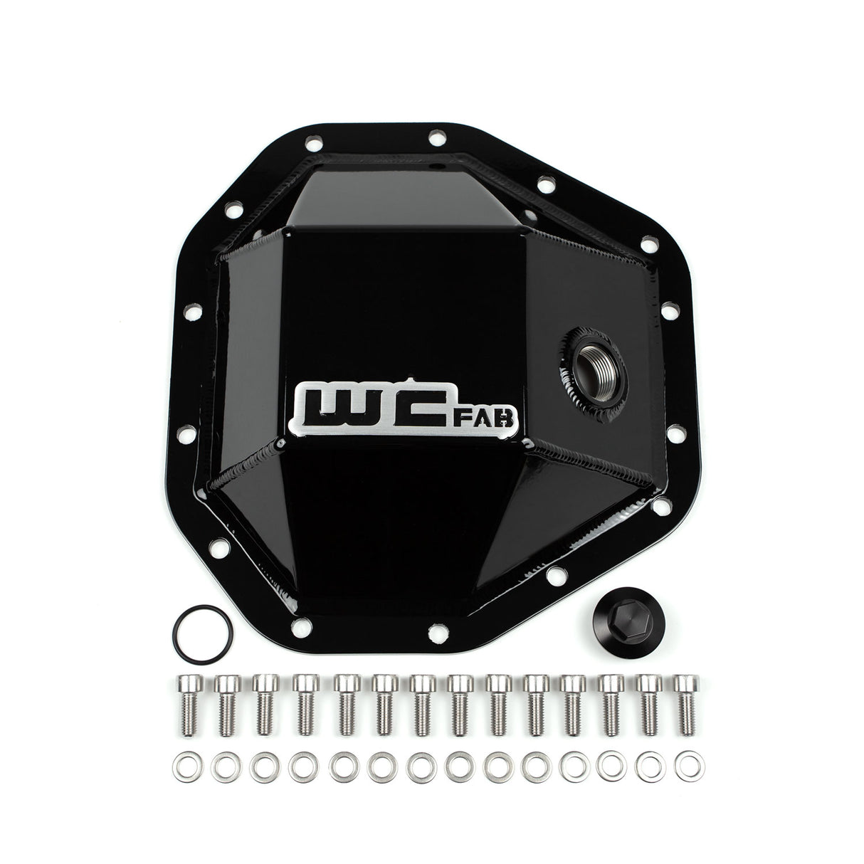 2017-2024 Powerstroke Ford Dana M275 14 Bolt Rear Differential Cover - Wehrli Custom Fabrication