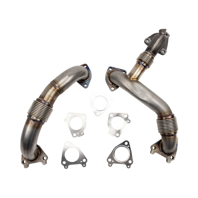 2011-2016 Duramax 2" Stainless Steel Up Pipe Kit For OEM Or Manifolds W/ Gaskets - Wehrli Custom Fabrication