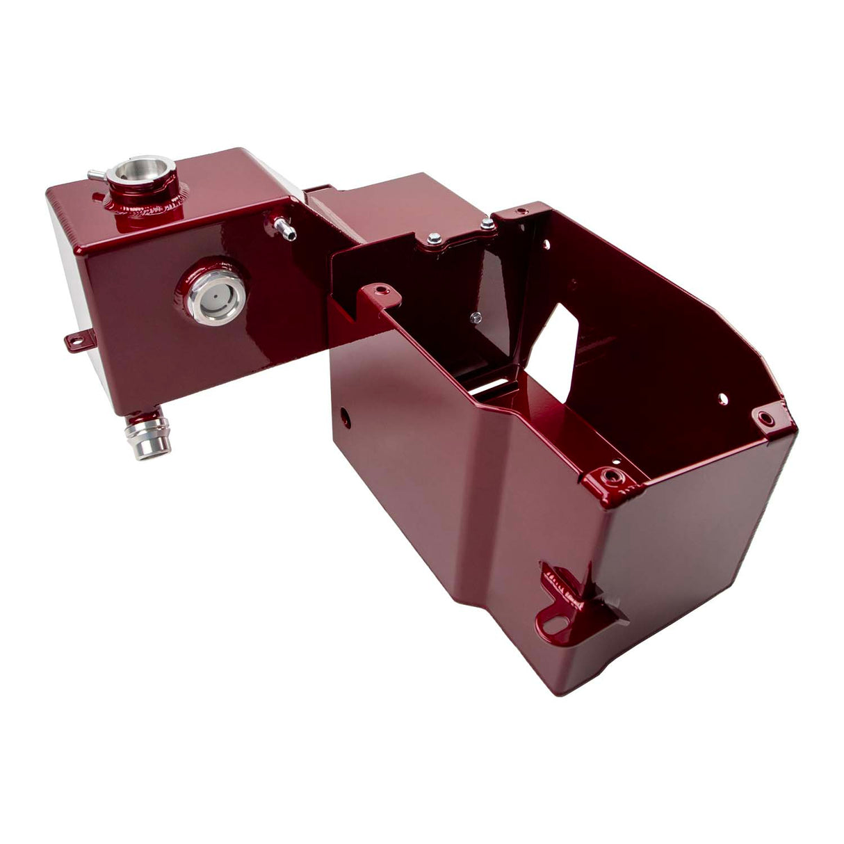 2017-2025 Powerstroke Coolant Tank with Battery Box - Wehrli Custom Fabrication