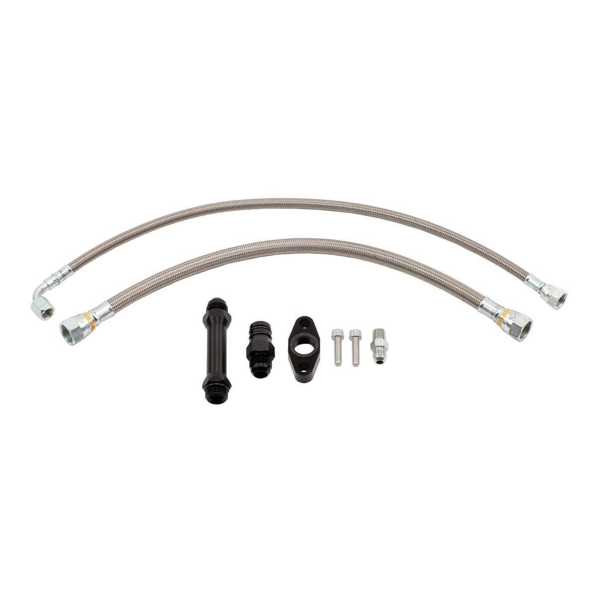 1998.5-2007 Cummins High Mount 2nd Gen Swap Oil Feed & Drain Line Kit - Wehrli Custom Fabrication