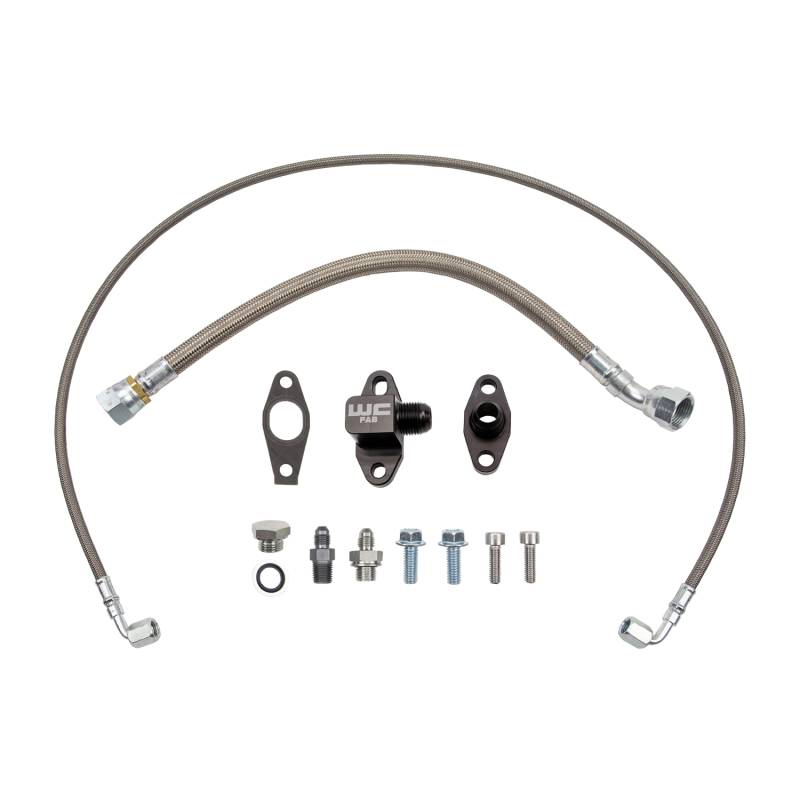 2017-2025 Duramax S400 Single Turbo Oil Line Kit - Wehrli Custom Fabrication