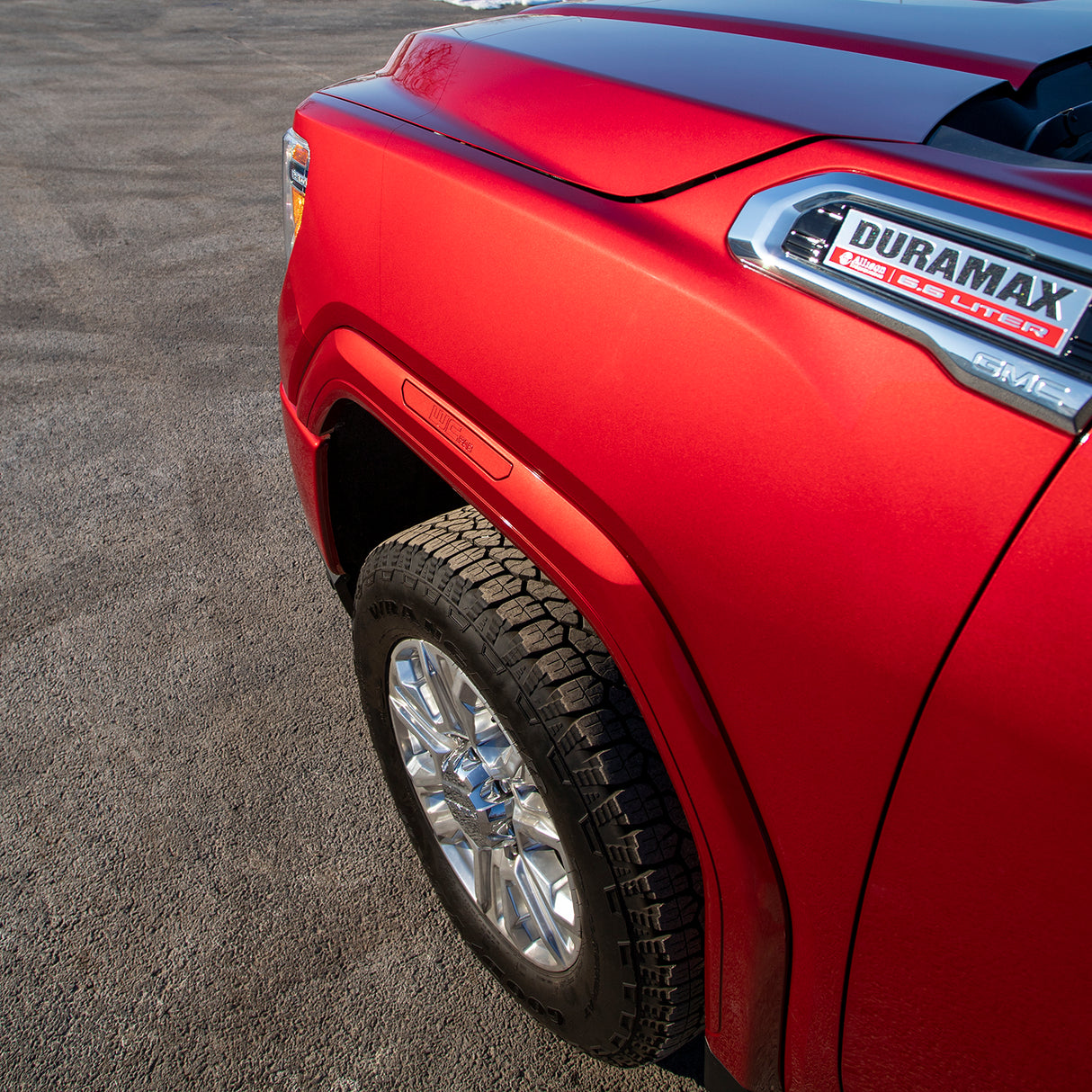 2020-2025 Duramax Billet Marker Light Delete Kit, With Logo, Paint to Match - Wehrli Custom Fabrication