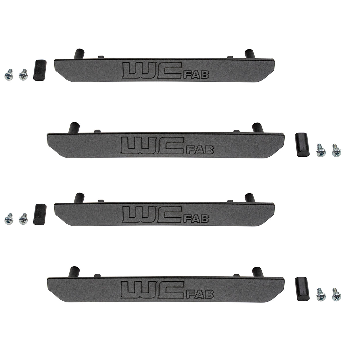 2020-2025 Duramax Billet Marker Light Delete Kit, With Logo, Fine Texture Black - Wehrli Custom Fabrication