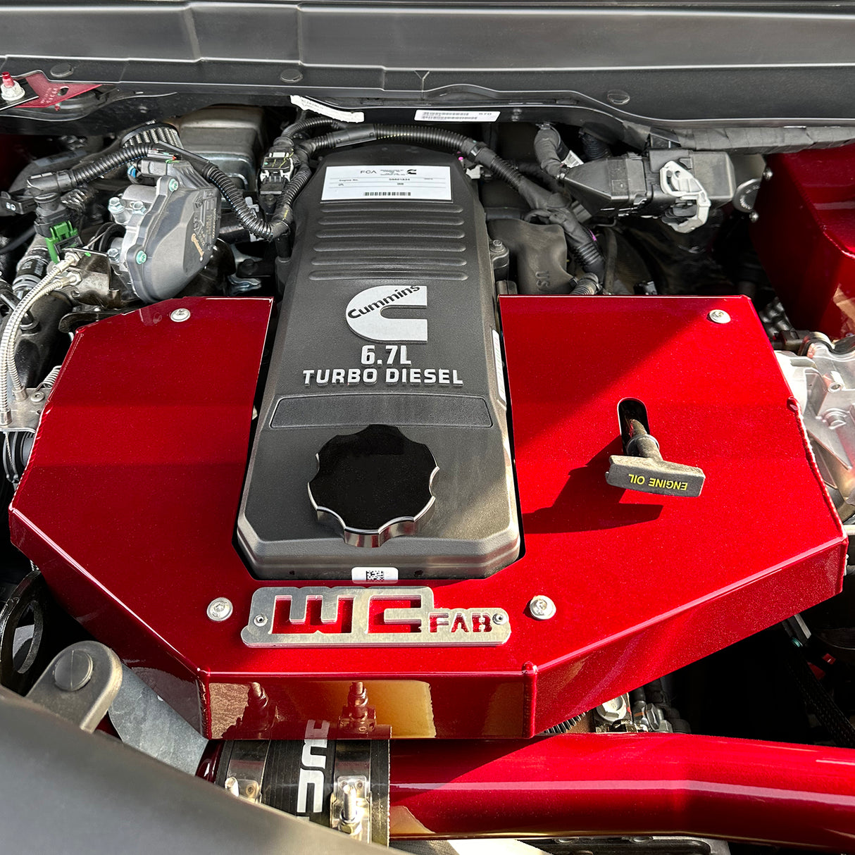1998.5-2024 Cummins Billet Aluminum Black Anodized Oil Fill Cap - Wehrli Custom Fabrication