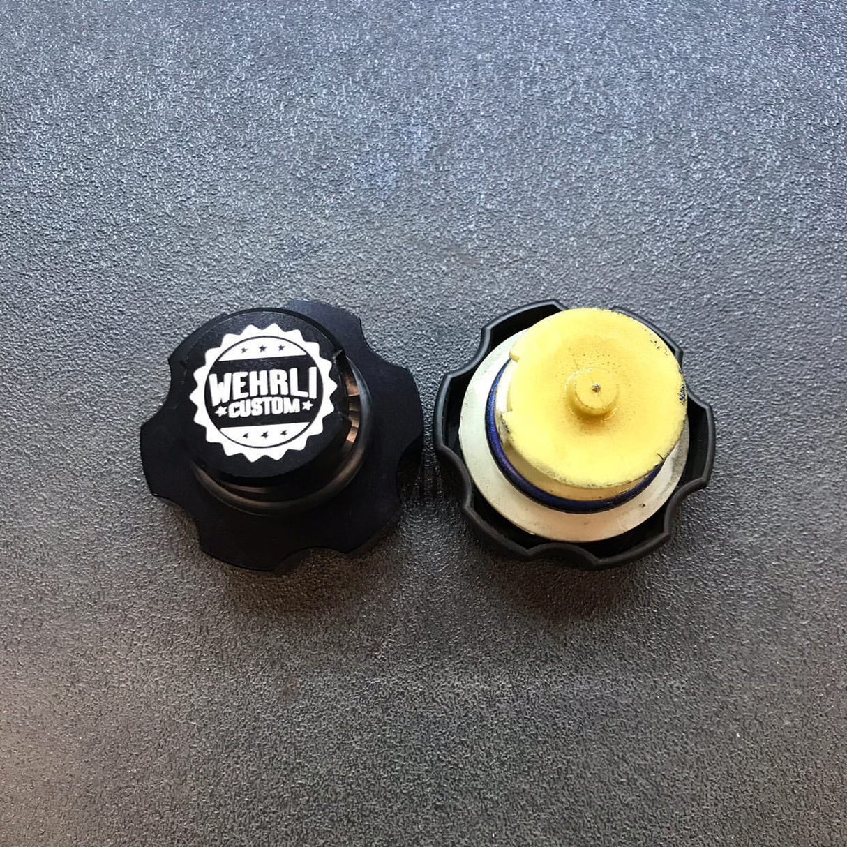 2001-2026 Duramax Billet Aluminum Black Anodized Oil Fill Cap - Wehrli Custom Fabrication