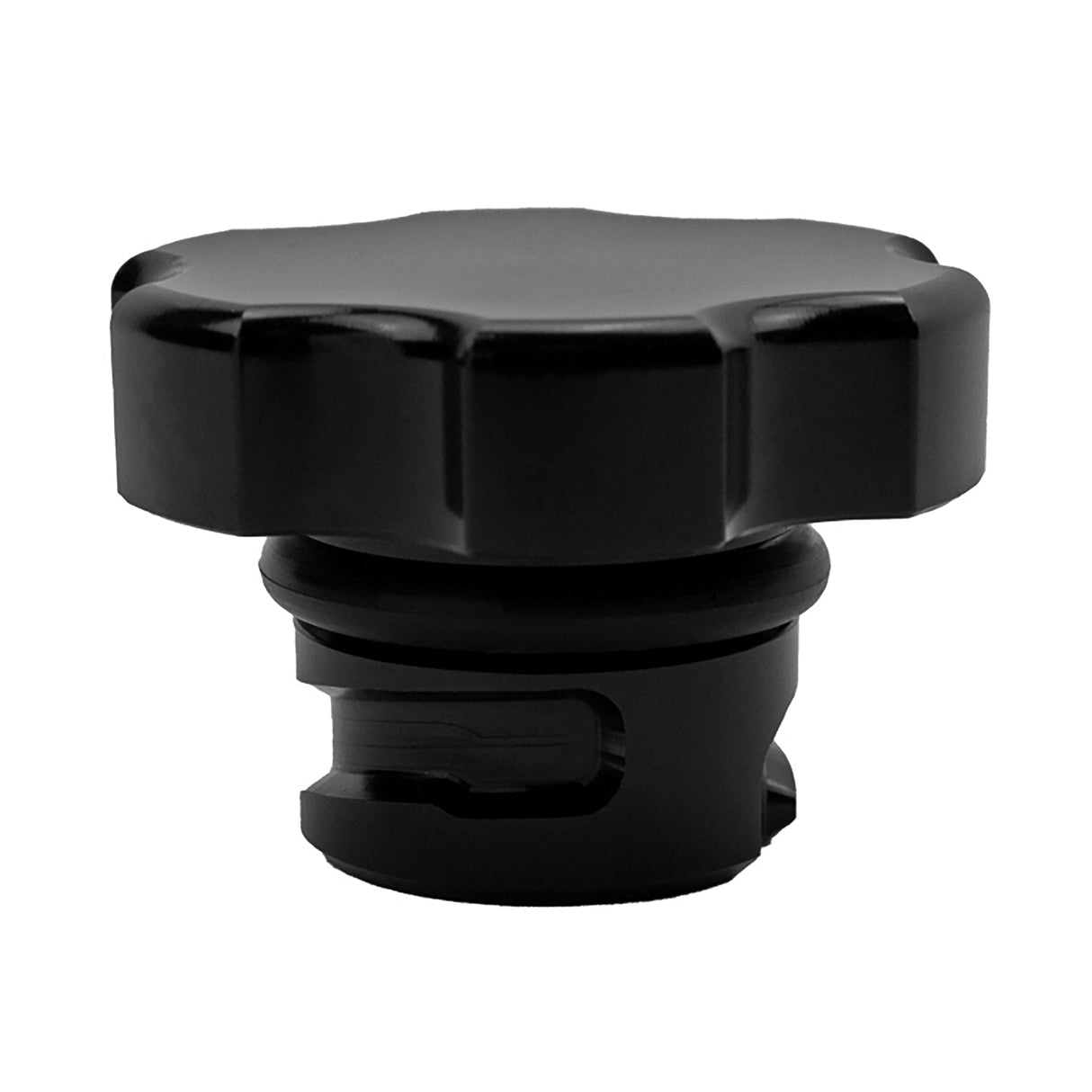 2001-2026 Duramax Billet Aluminum Black Anodized Oil Fill Cap - Wehrli Custom Fabrication