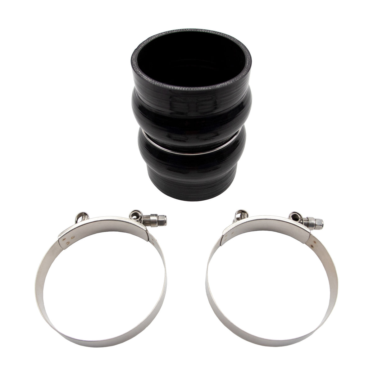 Universal 3.5" ID x 5" Long Silicone Hump Boot and Clamp Kit - Wehrli Custom Fabrication