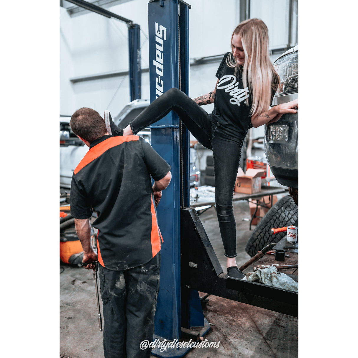 Women's Dirty Diesel Crop Top-T-Shirt-Dirty Diesel Customs-Dirty Diesel Customs