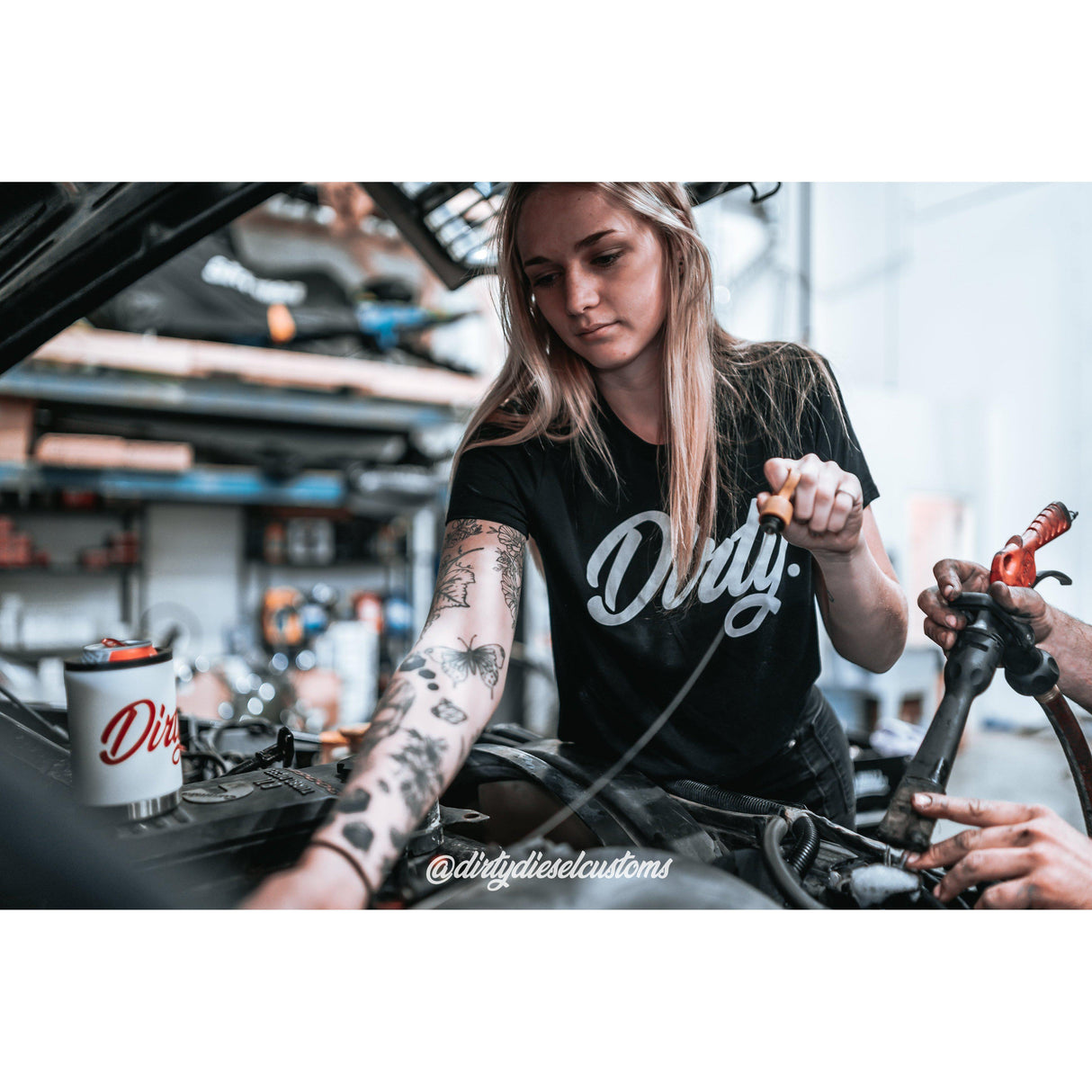 Women's Dirty Diesel Crop Top-T-Shirt-Dirty Diesel Customs-Dirty Diesel Customs