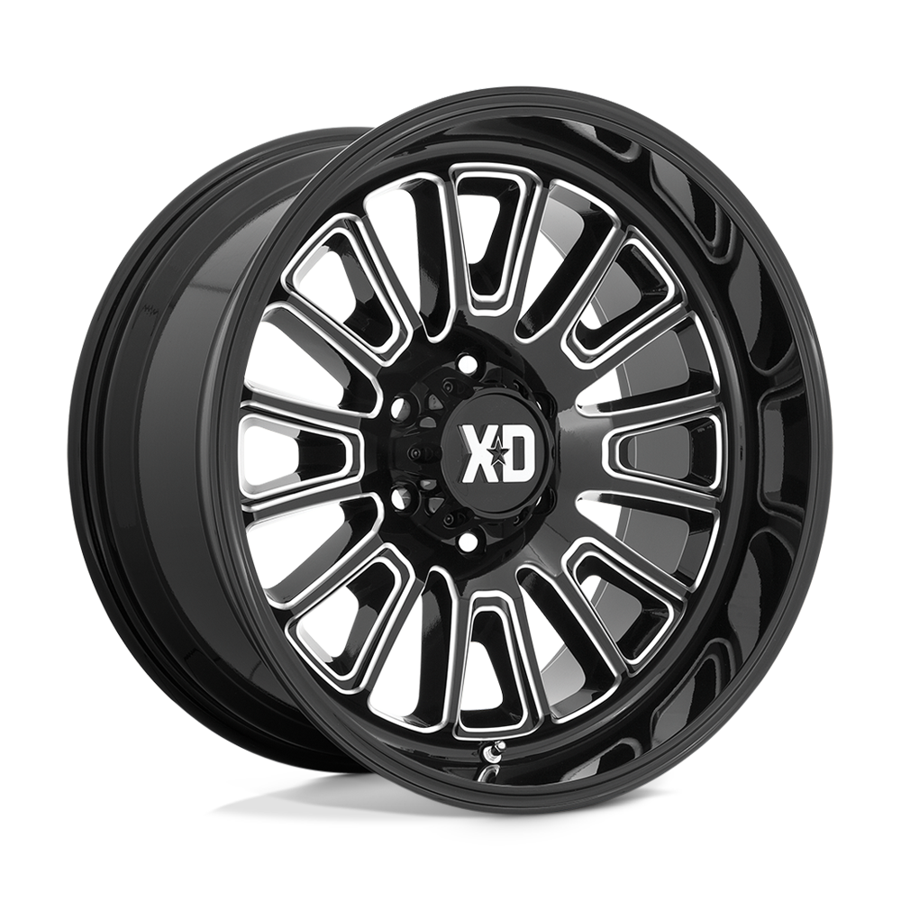 XD XD864 ROVER - Gloss Black Milled-Wheels-XD-Dirty Diesel Customs