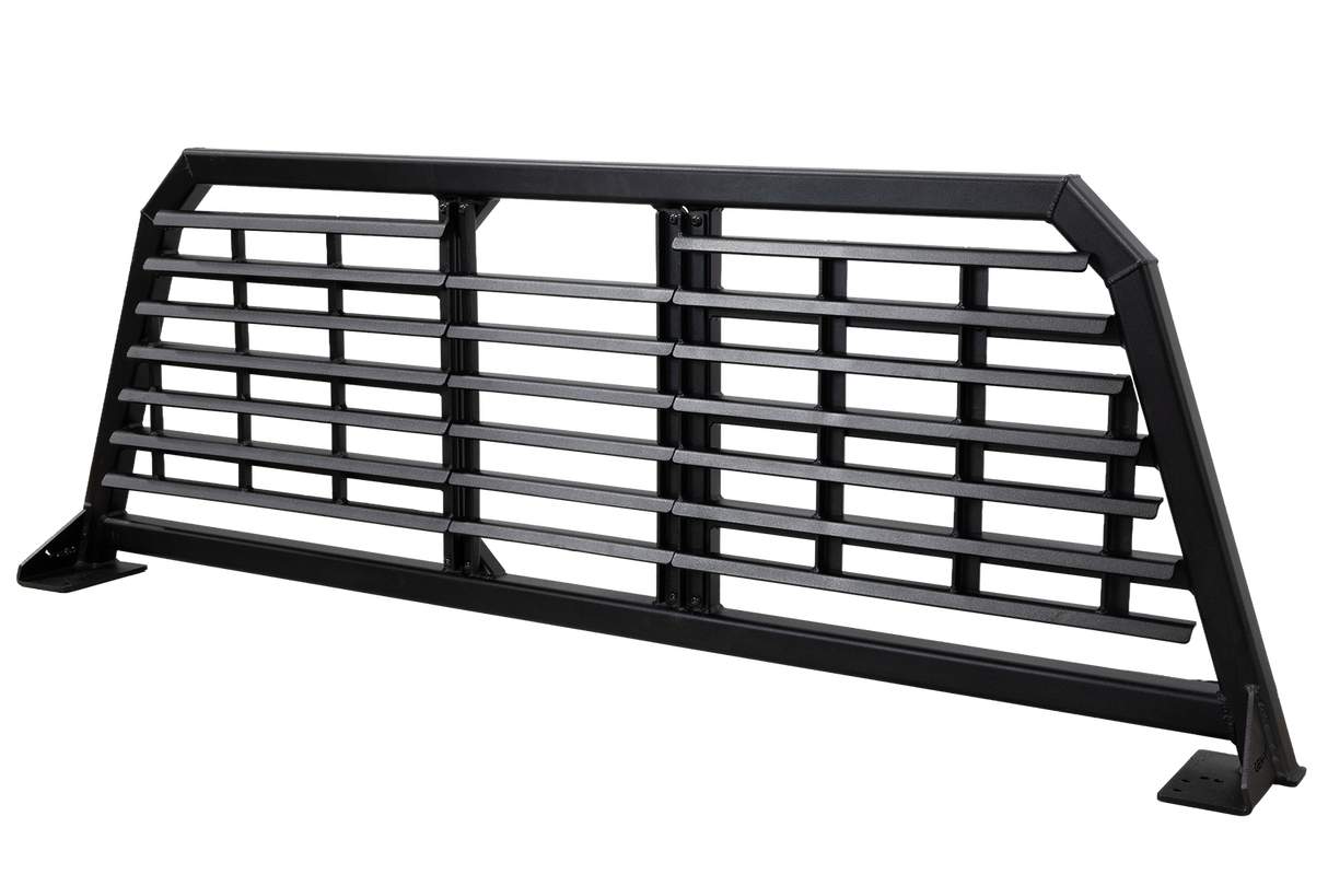 Gen-Y DEFIANCE Headache Rack Base Rack + 3 Louver Panels for 2017-2026 Ford F-250 and F-350 Super Duty (GH-29001)