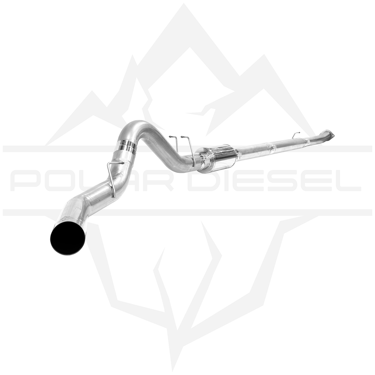 2011-2026 Ford Powerstroke 6.7L 5" 304SS Downpipe Back Exhaust - w/ Muffler (PD-1-12334451)