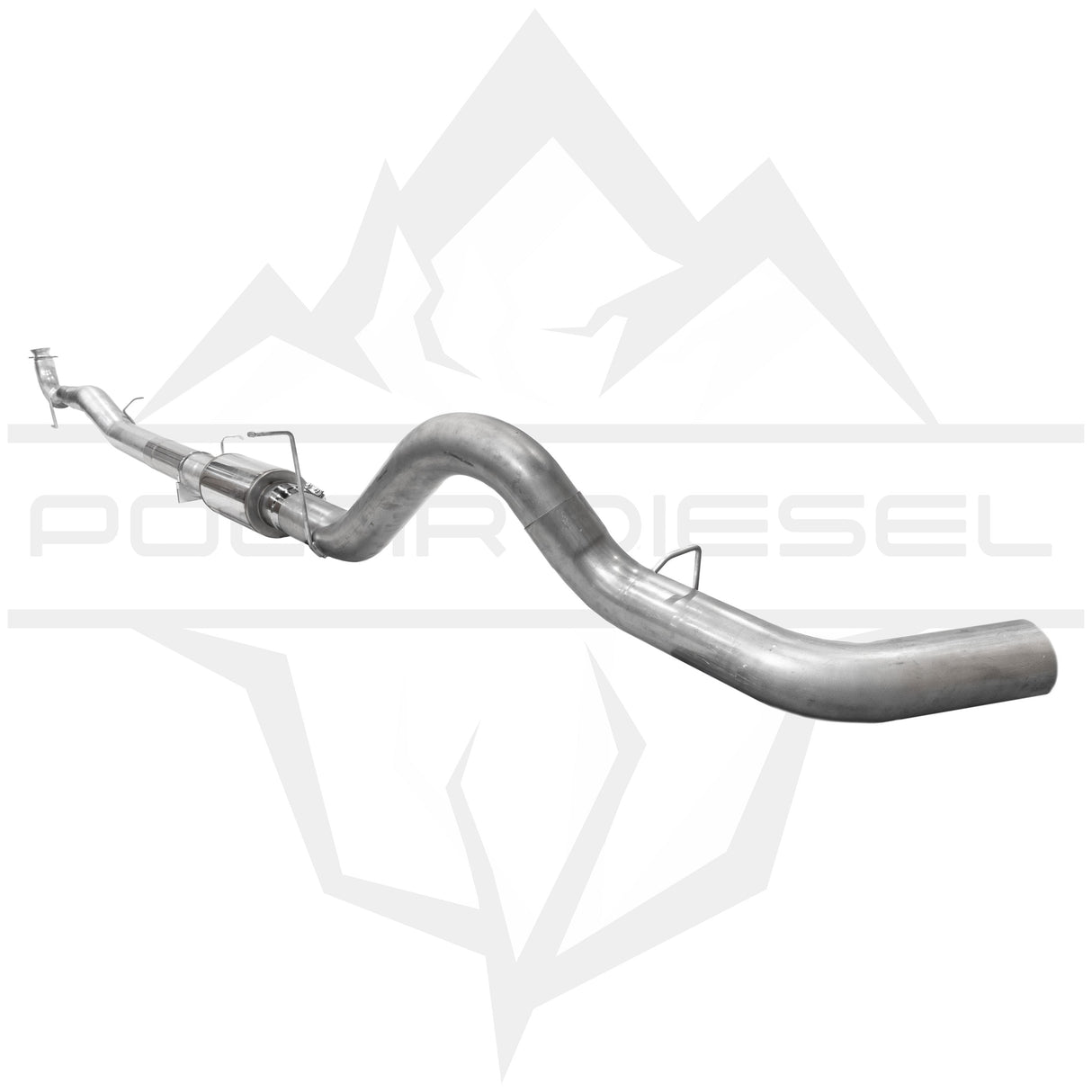 2017-2026 Duramax 6.6L 5" SS Downpipe Back Exhaust - w/ Muffler (PD-1-32934151)