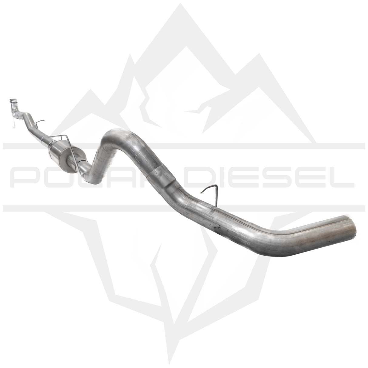 2017-2026 Duramax 6.6L 4" SS Downpipe Back Exhaust - No Muffler (PD-1-32934142)