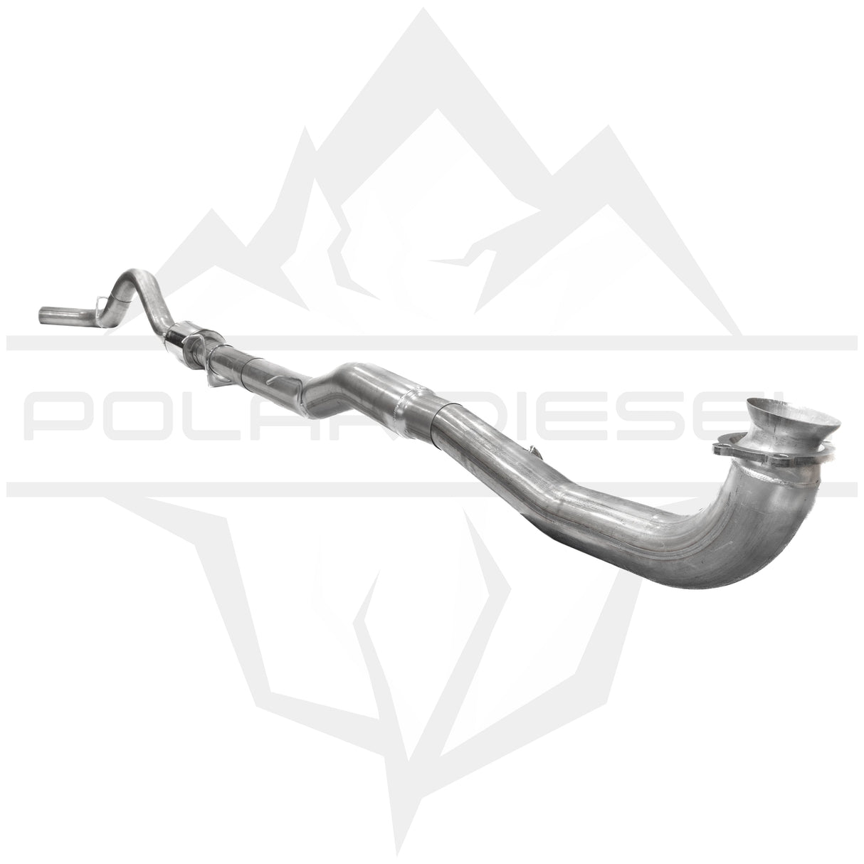 2017-2026 Duramax 6.6L 5" SS Downpipe Back Exhaust - w/ Muffler (PD-1-32934151)